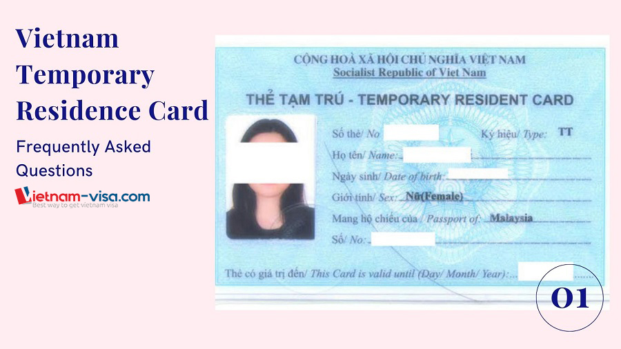 Subjects granted temporary residence card in Vietnam