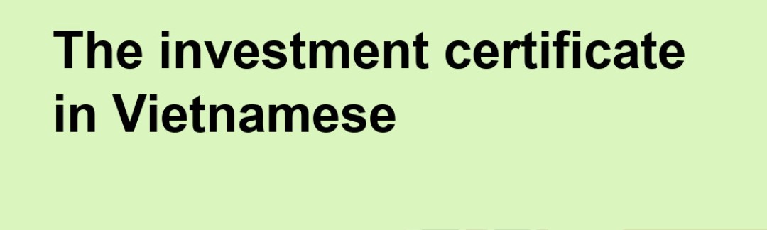 Procedures for adjusting investment certificates according to Vietnam regulations