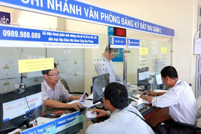 Regulations on the land registration office in Vietnam