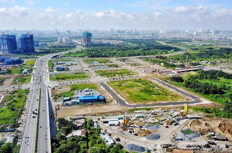 Land under the new residential area planning in Vietnam